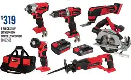 Canac 6 Pieces 18 V Lithium-Ion Cordless Combo offer
