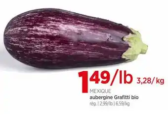 Avril aubergine Grafitti bio offer