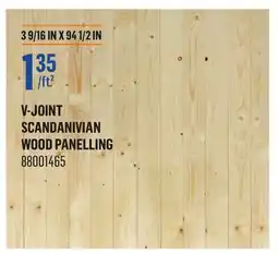 Canac V-Joint Scandanivian Wood Panelling offer