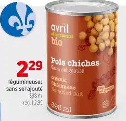 Avril Légumineuses sans sel ajouté offer