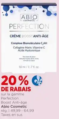 Avril sur la gamme Perfection Boost Anti-âge offer