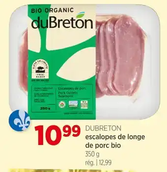 Avril escalopes delonge deporc bio offer
