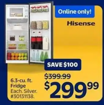 Hisense 6.3-cu. ft. Fridge