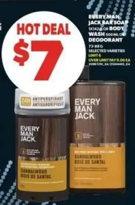 Everyman Jack Bar Soap or Body Wash or Deodorant