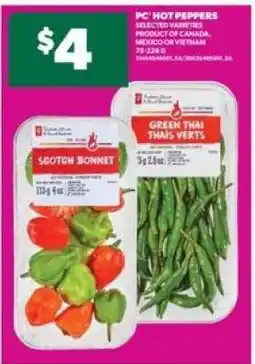 Real Canadian Superstore PC Hot Peppers offer