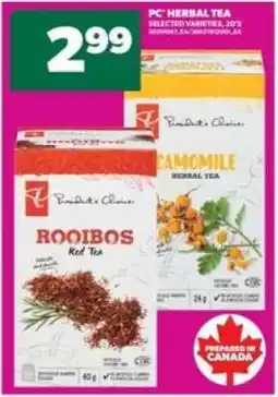 Real Canadian Superstore PC HERBAL TEA offer
