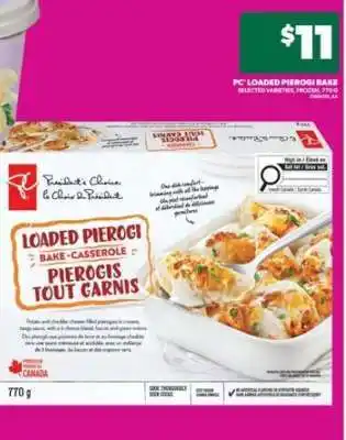 Real Canadian Superstore PC Loaded Pierogi Bake offer