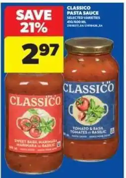 Real Canadian Superstore Classico Pasta Sauce offer