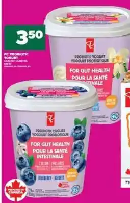 Real Canadian Superstore PC Probiotic Yogurt offer