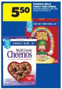 Real Canadian Superstore GENERAL MILLS FAMILY SIZE CEREAL offer