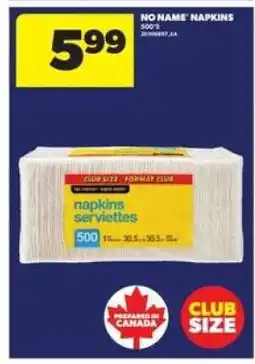 Real Canadian Superstore No Name Napkins offer