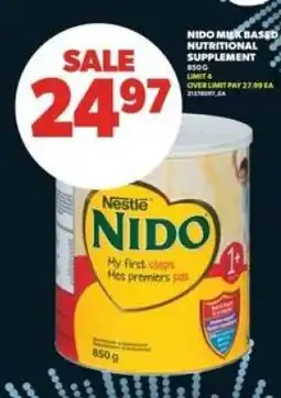 Real Canadian Superstore Nestlé Nido Milk-Based Nutritional Supplement offer