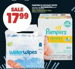 Real Canadian Superstore Pampers 9/10x Baby Wipes or WaterWipes offer