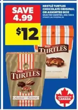 Real Canadian Superstore Nestlé Turtles Chocolate Original or Assorted Box offer
