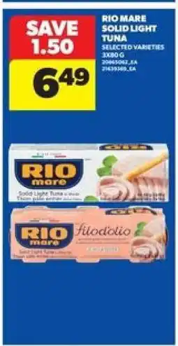Real Canadian Superstore Rio Mare Solid Light Tuna offer