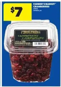 Real Canadian Superstore FARMER'S MARKET CRANBERRIES offer