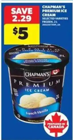 Real Canadian Superstore CHAPMAN'S Premium Ice Cream offer