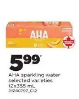 Real Canadian Superstore AHA SPARKLING WATER offer