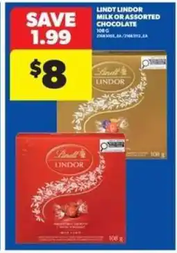 Real Canadian Superstore Lindt Lindor Milk or Assorted Chocolate offer
