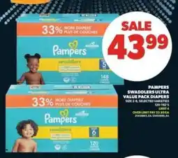 Real Canadian Superstore Pampers Swaddlers Ultra Value Pack Diapers offer