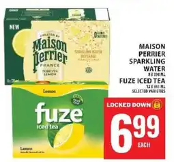 Food Basics Maison Perrier Sparkling Water / Fuze Iced Tea offer