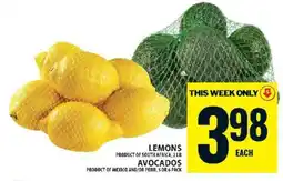 Food Basics Lemons and Avocados offer
