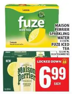 Food Basics Maison Perrier Sparkling Water / Fuze Iced Tea offer