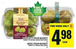 Food Basics Pear Basket offer