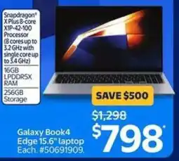 Walmart Galaxy Book4 Edge 15.6 laptop offer