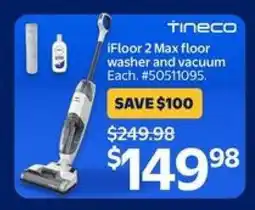 Walmart Tineco iFloor 2 Max floor washer and vacuum offer