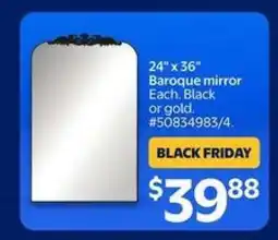 Walmart Baroque mirror offer