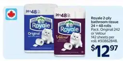 Walmart Royale 2-Ply Bathroom Tissue offer