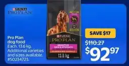 Walmart Pro Plan dog food offer