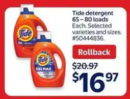 Walmart Tide detergent offer
