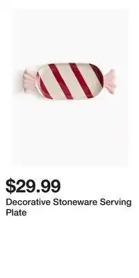 H&M Decorative Stoneware Serving Plate offer