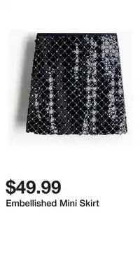 H&M Embellished Mini Skirt offer