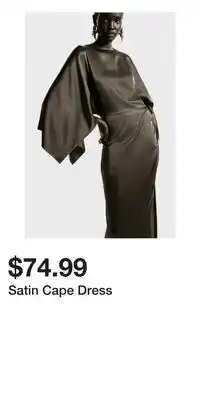 H&M Satin Cape Dress offer