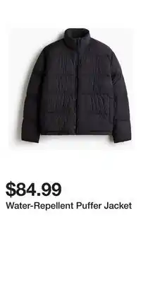 H&M Water-Repellent Puffer Jacket offer