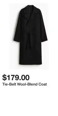H&M Tie-Belt Wool-Blend Coat offer