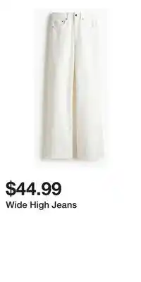 H&M Wide High Jeans offer