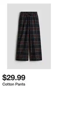 H&M Cotton Pants offer