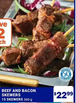 M & M Food Market BEEF AND BACON SKEWERS offer