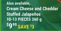 M & M Food Market Cream Cheese and Cheddar Stuffed Jalapeños offer