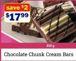 M & M Food Market Chocolate Chunk Cream Bars offer