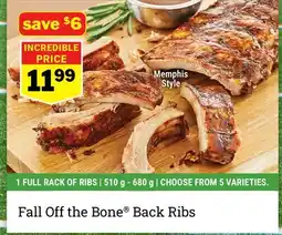 M & M Food Market Fall Off the Bone Back Ribs offer