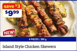 M & M Food Market Island Style Chicken Skewers offer
