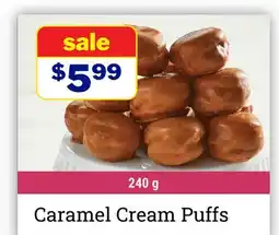 M & M Food Market Caramel Cream Puffs offer
