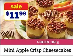 M & M Food Market Mini Apple Crisp Cheesecakes offer