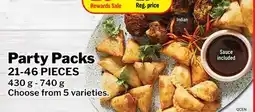 M & M Food Market Indian Party Packs offer