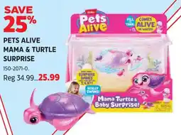 Canadian Tire Pets alive mama & turtle surprise offer